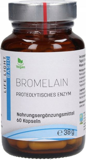 Bromelaina 1200 Gdu/g Long Life 60 Kapsułek