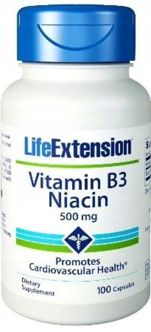 Witamina B3 Niacyna Lifeextension 100 Kaps