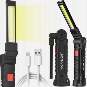 Lampa Warsztatowa Latarka Led Mocna 200lm + Magnes