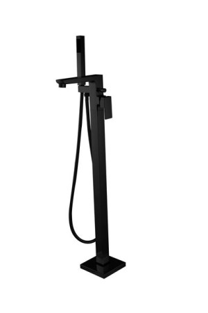 INVENA PAROS Bateria wannowa wolnostojąca, czarny BW-09-W04