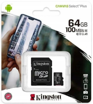 Kingston Karta Microsd 64gb Micro Cl10 Adapter Sd