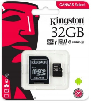 Kingston Karta Microsd 32gb Micro Cl10 Adapter Sd