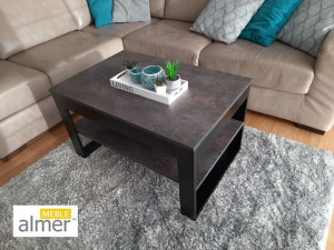 Ława Stolik Kawowy K3 w stylu loft Beton Ciemny - WYSYŁKA 0zł
