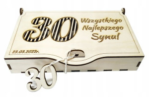 Pudełko na pieniądze 30te urodziny prezent 40 50