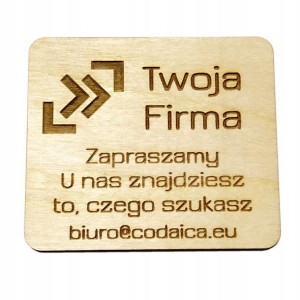 Magnesy na lodówkę logo gadżet reklama 10szt
