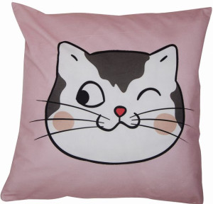 Poszewka dekoracyjna CUTE PET różowa 40x40 CM