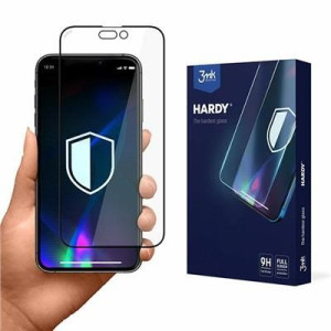3mk Hardy Do Iphone 14/14 Pro Utwardzone Chemicznie Szkło Czarny/black
