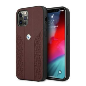 Etui Bmw Bmhcp12lrsppr Do Iphone 12 Pro Max 6,7" Leather Curve Perforate
