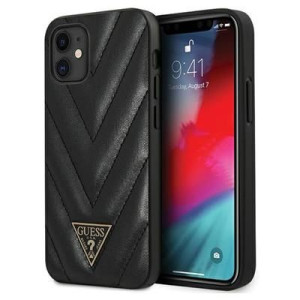 Guess Guhcp12spuvqtmlbk Do Iphone 12 Mini 5,4" Czarny/v-quilted Collection