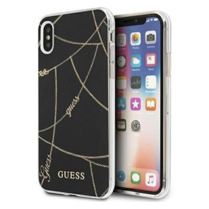 Guess Guhci65pcuchbk Do Iphone Xs Max Czarny/gold Chain Collection