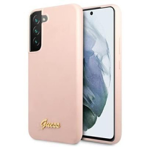 Guess Guhcs22mlslmgpp S22+ S906 Silicone Script Metal Logo