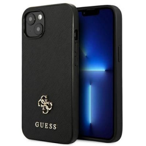 Guess Guhcp13mps4mk Do Iphone 13 6,1" Czarny/saffiano 4g Small Metal Logo