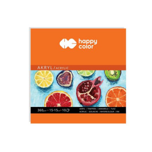 Blok do akryli Happy Color - 15 x 15 cm - 360 g