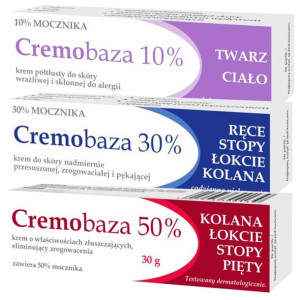 Farmapol Cremobaza Zestaw Kremów 10% 30% 50% Kuracja Pielęgnująca