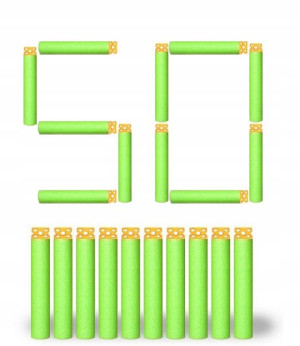 Strzałki Do Pistoletu Nerf Pociski Miękkie 50 Szt