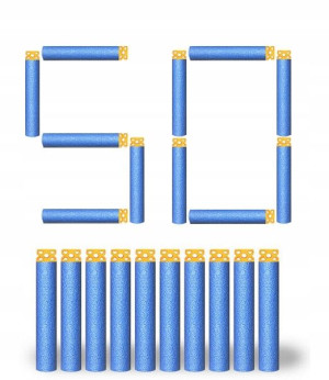 Pociski Strzałki Miękkie Do Nerf N-strike 50 Szt