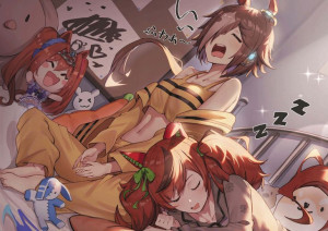Plakat A3 anime gra Uma Musume Pretty Derby