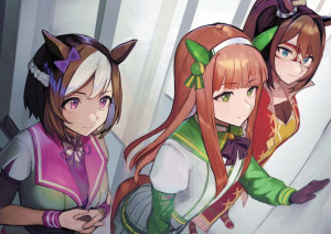 Plakat A3 anime gra Uma Musume Pretty Derby
