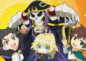 Plakat A3 anime Isekai Quartet
