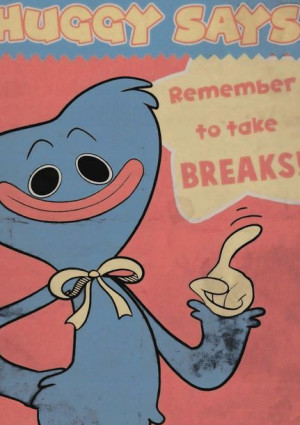 Plakat A3 gra Poppy Playtime Huggy Wuggy