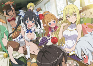 Plakat A3 anime Dungeon ni Deai Danmachi