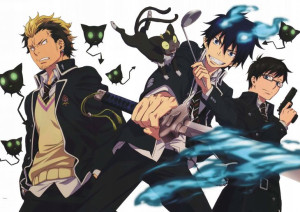 Plakat A3 anime Ao no Exorcist Blue Exorcist