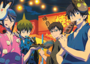Plakat A3 anime Ao no Exorcist Blue Exorcist