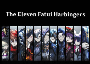 Plakat A3 Genshin Impact Eleven Fatui Harbingers