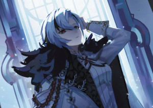Plakat A3 Genshin Impact Fatui Arlecchino PROMOCJA