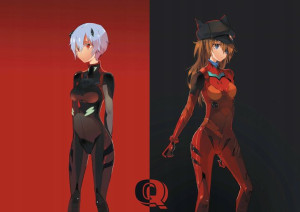 Plakat A3 anime Neon Genesis Evangelion Rei Asuka