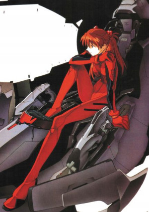 Plakat A3 anime Neon Genesis Evangelion Asuka
