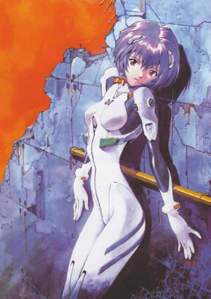 Plakat A3 anime Neon Genesis Evangelion Rei