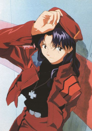 Plakat A3 anime Neon Genesis Evangelion Misato