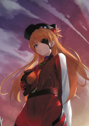 Plakat A3 anime Neon Genesis Evangelion Asuka