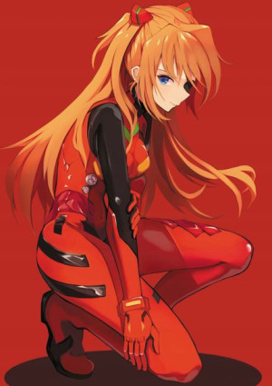 Plakat A3 anime Neon Genesis Evangelion Asuka