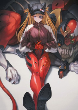 Plakat A3 anime Neon Genesis Evangelion Asuka