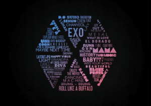 Plakat A3 K-Pop Kpop EXO