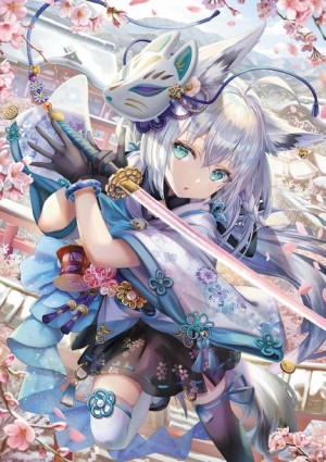 Plakat A3 V-tubers Hololive Shirakami Fubuki