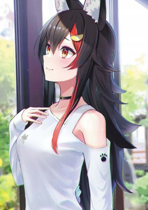 Plakat A3 V-tubers Hololive Ookami Mio