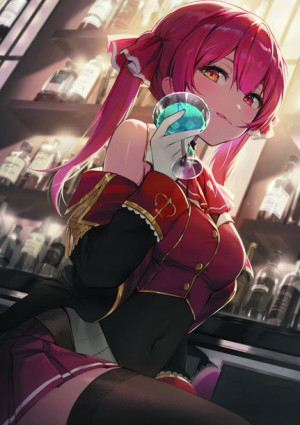 Plakat A3 V-tubers Hololive Houshou Marine