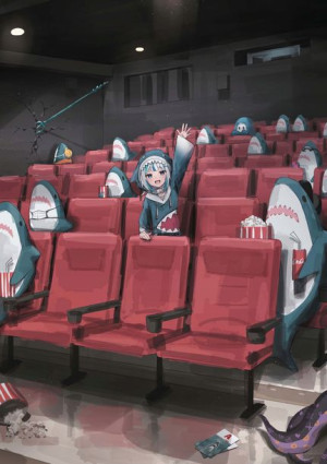 Plakat A3 V-tubers Hololive Gawr Gura PROMOCJA