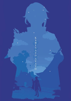 Plakat A3 Genshin Impact Ayato PROMOCJA