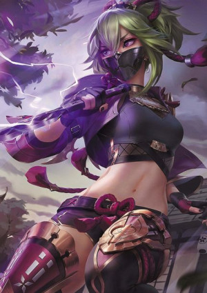 Plakat A3 Genshin Impact Kuki Shinobu PROMOCJA