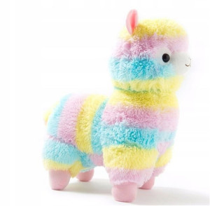 Pluszak Maskotka Tęczowa Alpaka Lama 45cm Pl