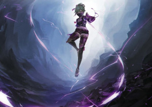 Plakat A3 Genshin Impact Kuki Shinobu PROMOCJA