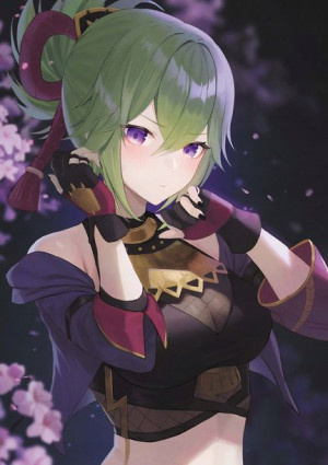 Plakat A3 Genshin Impact Kuki Shinobu PROMOCJA