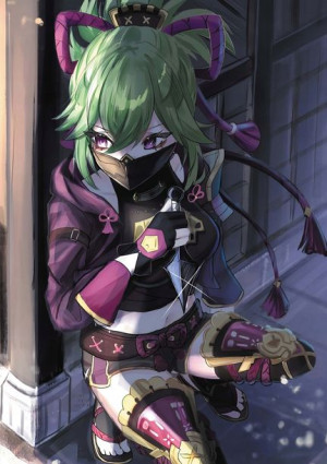 Plakat A3 Genshin Impact Kuki Shinobu PROMOCJA
