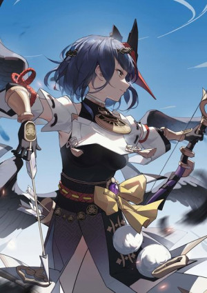 Plakat A3 Genshin Impact Kujou Sara PROMOCJA