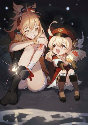 Plakat A3 Genshin Impact Klee i Yoimiya PROMOCJA