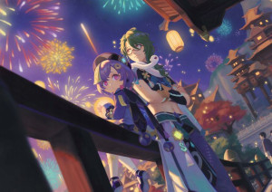 Plakat A3 Genshin Impact Itadori Festival PROMO!
